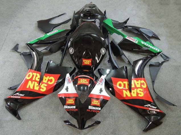 Billige Honda CBR1000RR Motorrad Verkleidung 2012-2016 - Rot Grun Gelb Glanzendes Schwarz San Carlo