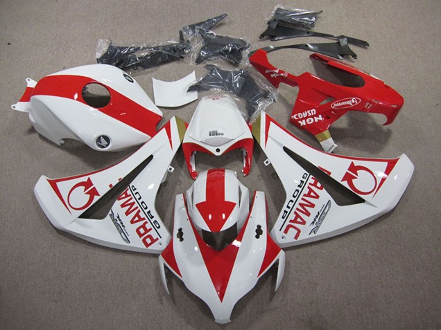 Billige Honda CBR1000RR Motorrad Verkleidung 2008-2011 - Weiss Rot Pramac