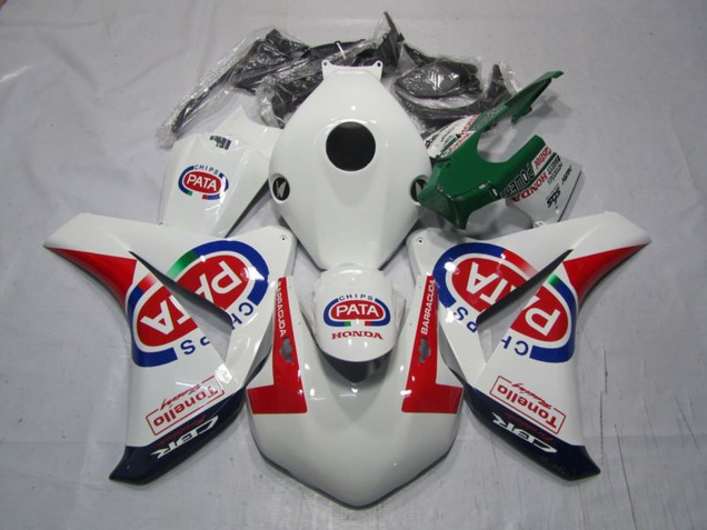 Billige Honda CBR1000RR Motorrad Verkleidung 2008-2011 - Weiss Rot Blau Pata