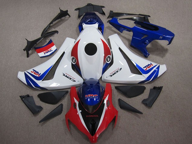 Billige Honda CBR1000RR Motorrad Verkleidungen Kit 2008-2011 - Weiss Rot Blau HRC