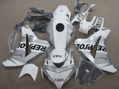 Billige Honda CBR1000RR Motorrad Verkleidung 2008-2011 - Weiss Silber Schwarz Repsol