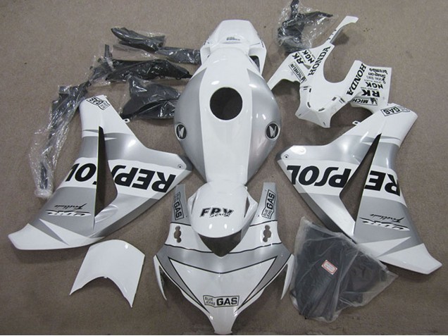 Billige Honda CBR1000RR Motorrad Verkleidung 2008-2011 - Weiss Silber Schwarz Repsol