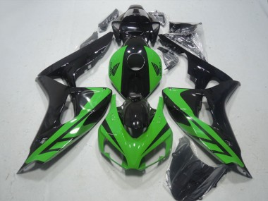 Billige Honda CBR1000RR Motorrad Verkleidung 2006-2007 - Grun Glanzendes Schwarz