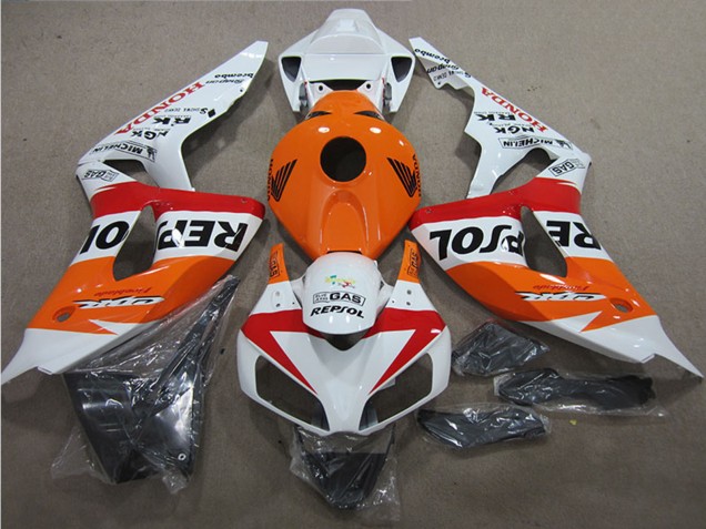 Billige Honda CBR1000RR Motorrad Verkleidung 2006-2007 - Weiss Orange Rot Schwarz Repsol