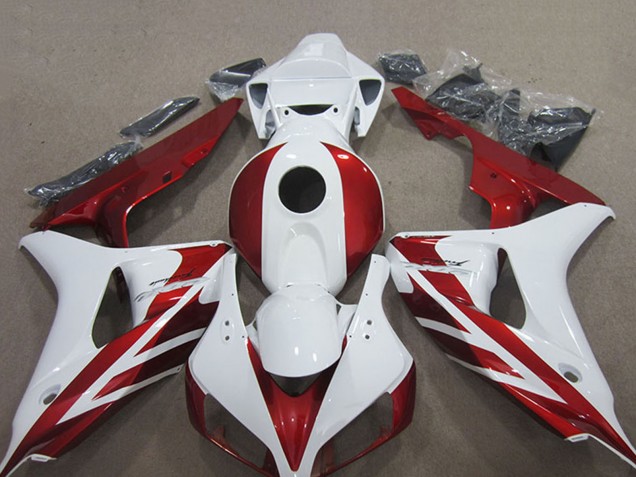 Billige Honda CBR1000RR Motorrad Verkleidung Kit 2006-2007 - Weiss Rot