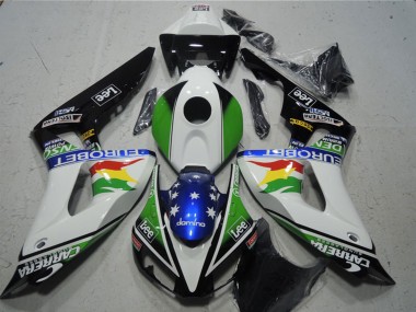 Billige Honda CBR1000RR Motorrad Verkleidung 2006-2007 - Weiss Grun Rot Gelb Blau Glanzendes Schwarz Carrera EuroBet Lee