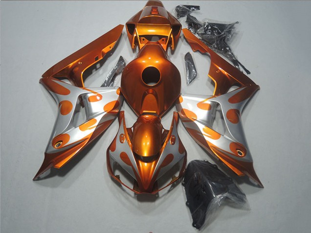 Billige Honda CBR1000RR Motorrad Verkleidung 2006-2007 - Silber Dunkel Gold