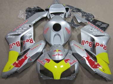 Billige Honda CBR1000RR Motorrad Verkleidung 2004-2005 - Silber Gelb Red Bull