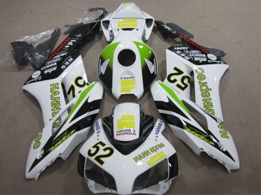Billige Honda CBR1000RR Motorrad Verkleidung 2004-2005 - Weiss Gelb Grun Schwarz Hannspree 52