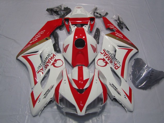 Billige Honda CBR1000RR Motorrad Verkleidung 2004-2005 - Weiss Rot Pramac