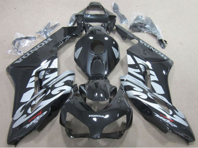 Billige Honda CBR1000RR Motorrad Verkleidung 2004-2005 - Glanzendes Schwarz Silber