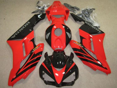 Billige Honda CBR1000RR Motorrad Verkleidung 2004-2005 - Rot Glanzendes Schwarz Fireblade