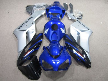 Billige Honda CBR1000RR Motorrad Verkleidung 2004-2005 - Silber Blau Glanzendes Schwarz
