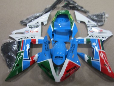 Billige Honda CBR1000RR Motorrad Verkleidung 2004-2005 - Weiss Blau Rot Grun Motul