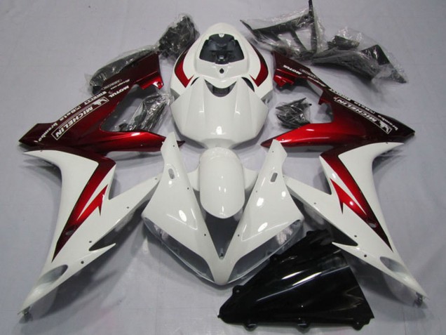 Billige Honda CBR1000RR Motorrad Verkleidung 2004-2005 - Weiss Rot