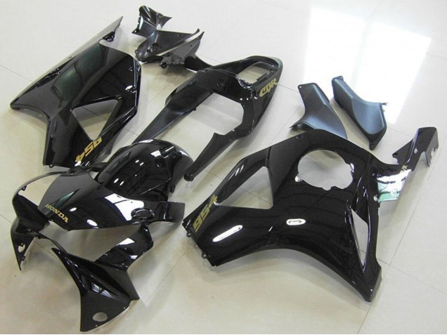 Billige Honda CBR900RR 954 Motorrad Verkleidung 2002-2003 - Glanzendes Schwarz Gold Aufkleber