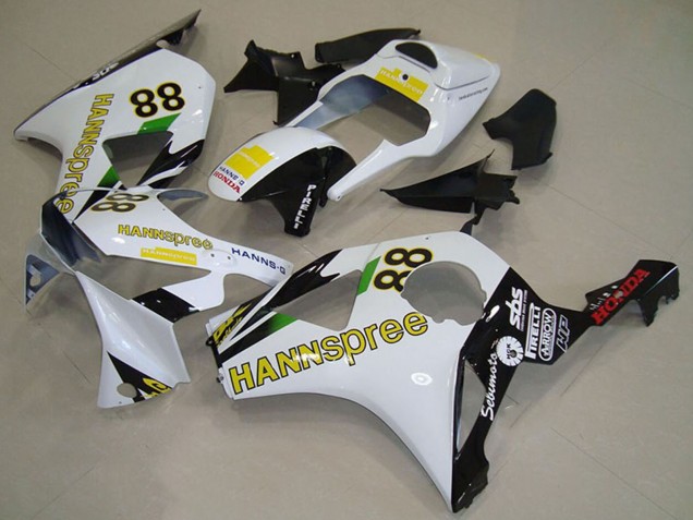 Billige Honda CBR900RR 954 Motorrad Verkleidung 2002-2003 - Weiss Gelb Glanzendes Schwarz Hannspree 88