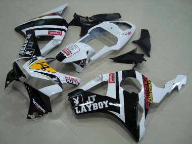 Billige Honda CBR900RR 954 Motorrad Verkleidung 2002-2003 - Weiss Gelb Glanzendes Schwarz Rizoma Playboy 14