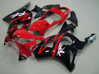 Billige Honda CBR900RR 954 Motorrad Verkleidung 2002-2003 - Rot Glanzendes Schwarz Streifen