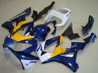 Billige Honda CBR900RR 929 Motorrad Verkleidung 2000-2001 - Weiss Blau Gelb