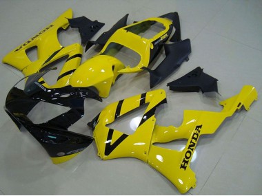Billige Honda CBR900RR 929 Motorrad Verkleidung 2000-2001 - Gelb Glanzendes Schwarz