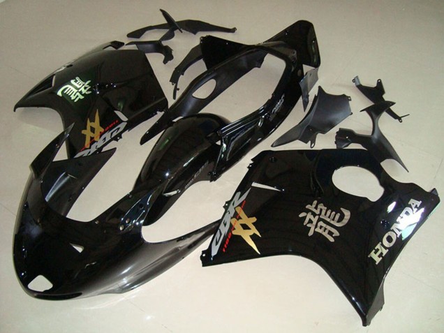 Billige Honda CBR1100XX Blackbird Motorrad Verkleidung 1996-2007 - Glanzendes Schwarz