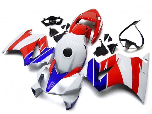 Billige Honda VFR800 Motorrad Verkleidung 2002-2013 - Weiss Rot Blau Kein Aufkleber