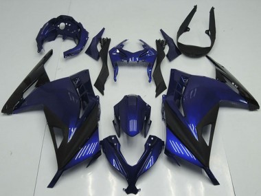 Billige Kawasaki ZX300R Motorrad Verkleidung 2013-2018 - Blau Schwarz