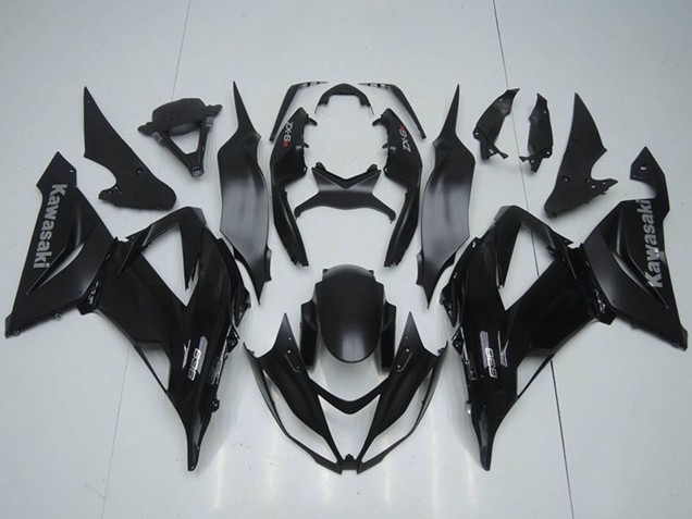 Billige Kawasaki ZX6R Motorrad Verkleidung 2013-2018 - Matt Schwarz
