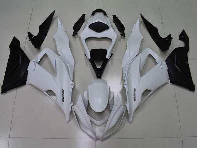Billige Kawasaki ZX6R Motorrad Verkleidung 2013-2018 - Weiss Schwarz 636