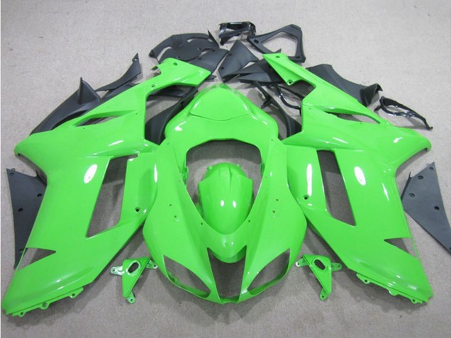 Billige Kawasaki ZX6R Motorrad Verkleidung 2007-2008 - Grun