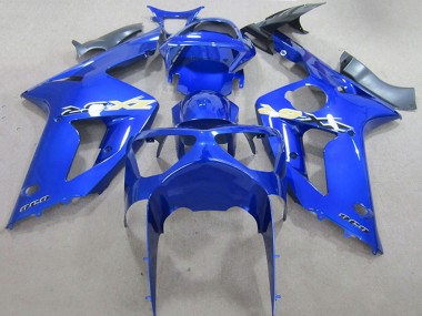 Billige Kawasaki ZX6R Motorrad Verkleidung 2003-2004 - Blau