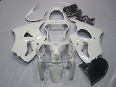 Billige Kawasaki ZX6R Motorrad Verkleidung 2000-2002 - Weiss