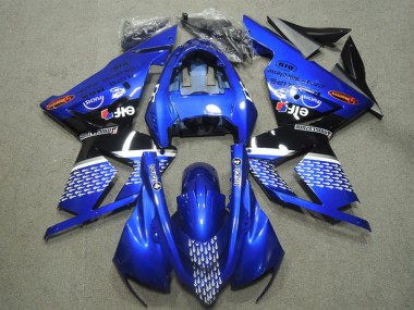Billige Kawasaki ZX10R Motorrad Verkleidung 2004-2005 - Blau Touch4