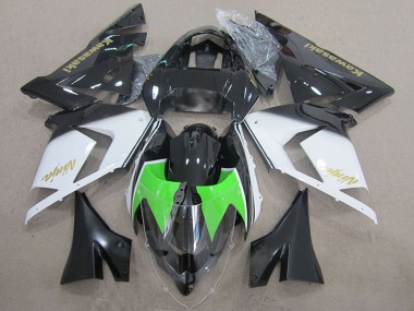 Billige Kawasaki ZX10R Motorrad Verkleidung 2004-2005 - Schwarz Weiss Gold Ninja