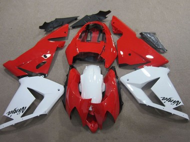 Billige Kawasaki ZX10R Motorrad Verkleidung 2004-2005 - Rot Weiss Ninja