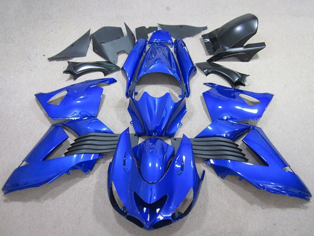 Billige Kawasaki ZX14R ZZR1400 Motorrad Verkleidung 2006-2011 - Blau