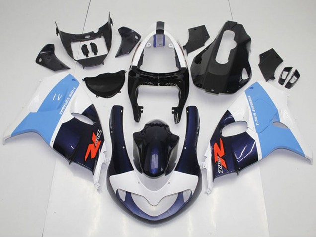 Billige Suzuki TL1000R Motorrad Verkleidung 1998-2003 - Weiss Hellblau Schwarz