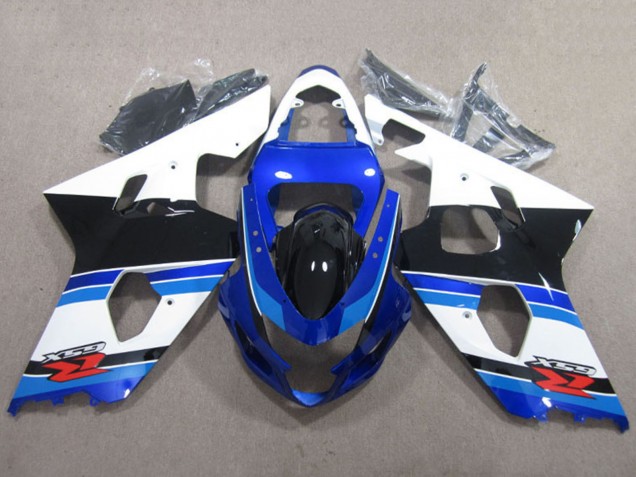 Billige Suzuki GSXR 600 Motorrad Verkleidung 2004-2005 - Weiss Blau Schwarz Rot