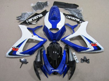 Billige Suzuki GSXR 600 Motorrad Verkleidung 2006-2007 - Weiss Blau Schwarz Rot