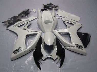 Billige Suzuki GSXR 600 Motorrad Verkleidung 2006-2007 - Weiss