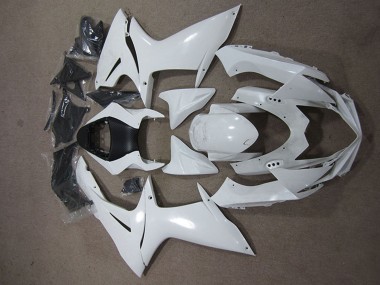 Billige Suzuki GSXR 600 Motorrad Verkleidung 2011-2024 - Weiss