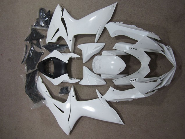 Billige Suzuki GSXR 600 Motorrad Verkleidung 2011-2024 - Weiss