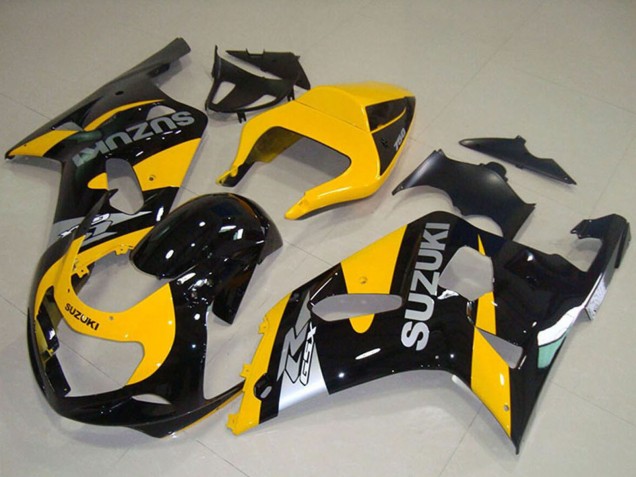 Billige Suzuki GSXR 750 Motorrad Verkleidung 2001-2003 - Gelb Schwarz