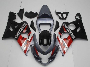 Billige Suzuki GSXR 750 Motorrad Verkleidung 2004-2005 - Silber Grau Rot Schwarz