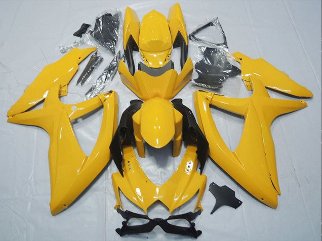 Billige Suzuki GSXR 750 Motorrad Verkleidung 2008-2010 - Gelb
