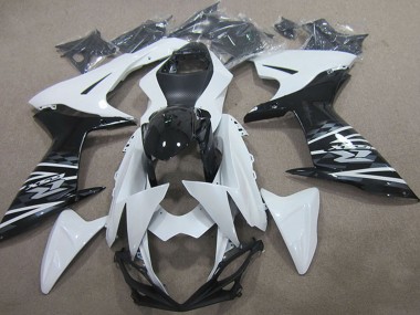 Billige Suzuki GSXR 750 Motorrad Verkleidung 2011-2024 - Weiss Schwarz