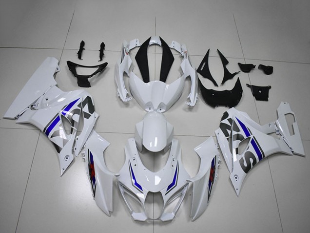 Billige Suzuki GSXR 1000 Motorrad Verkleidung 2017-2024 - Weiss Blau