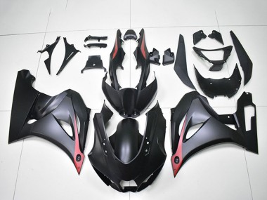 Billige Suzuki GSXR 1000 Motorrad Verkleidung 2017-2024 - Matt Schwarz Rot