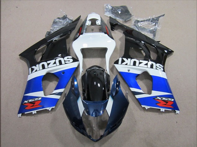 Billige Suzuki GSXR 1000 Motorrad Verkleidung 2003-2004 - Weiss Blau Schwarz Rot